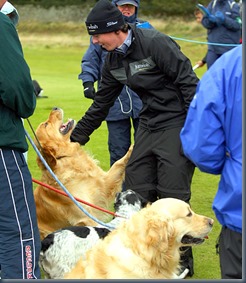Rory McIlroy with dogs